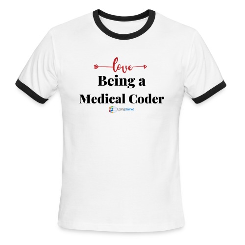 Coding Clarified Love Being a Medical Coder - Men's Ringer T-Shirt