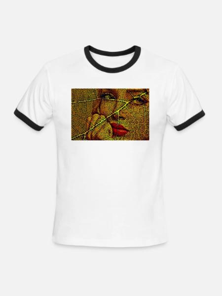 FashionTrend24 - Men's Ringer T-Shirt - white/black