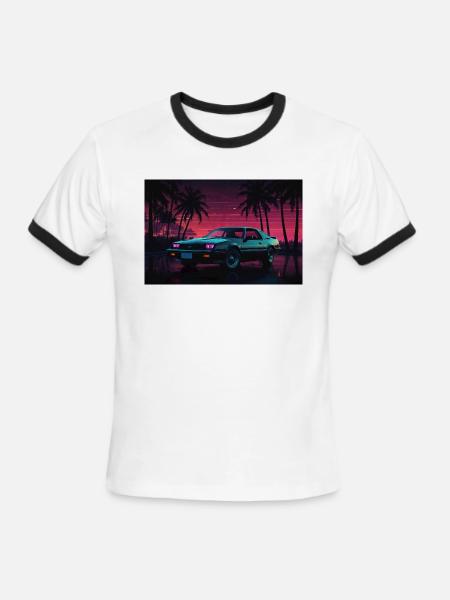 New collection - Men's Ringer T-Shirt - white/black
