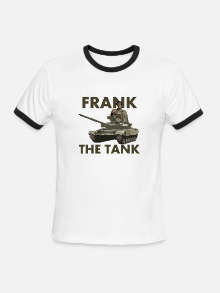 Old School Frank the Tank - Men's Ringer T-Shirt - white/black