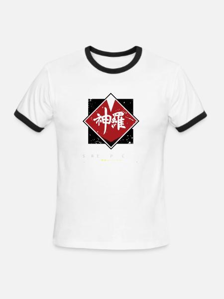 ShinRa Company (Final Fantasy t-shirt) - Men's Ringer T-Shirt - white/black