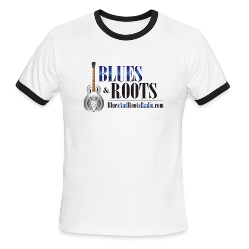 Blues & Roots Radio Logo - Men's Ringer T-Shirt