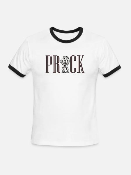 PR/CK - Men's Ringer T-Shirt - white/black