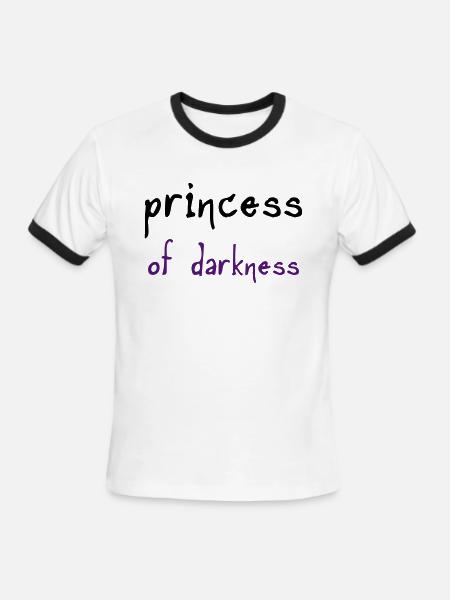 Princess of Darkness - Men's Ringer T-Shirt - white/black