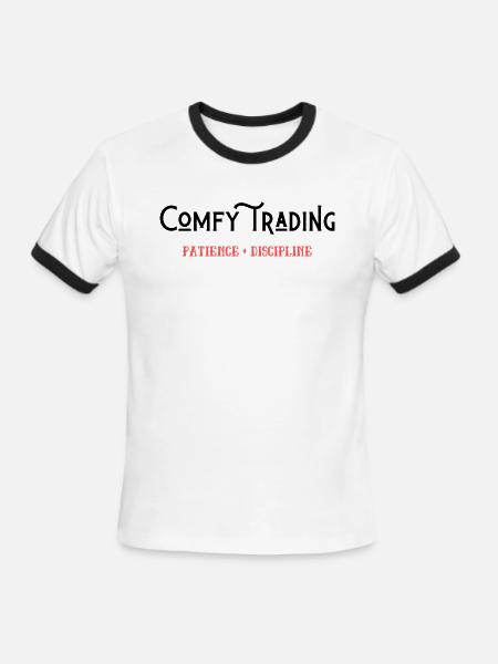 Comfy trading - Men's Ringer T-Shirt - white/black