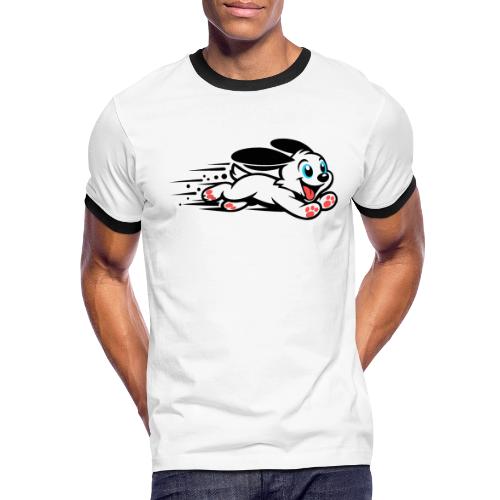 Speedy Pup Sprint on the Run - Men's Ringer T-Shirt