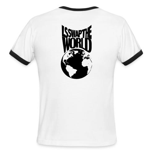 LS Swap the World (Front & Back) - Men's Ringer T-Shirt