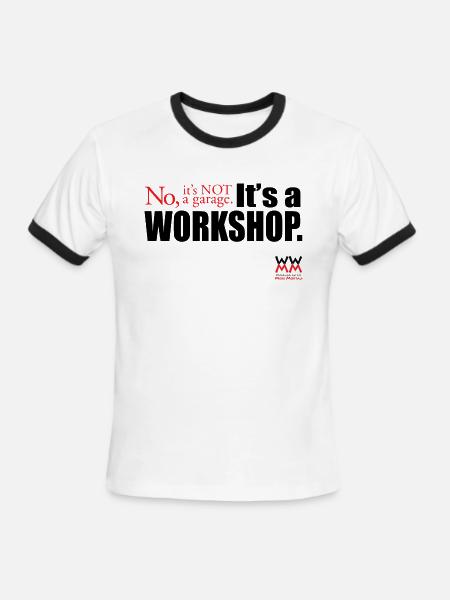 It's A Workshop Women's T-Shirts - Men's Ringer T-Shirt - white/black