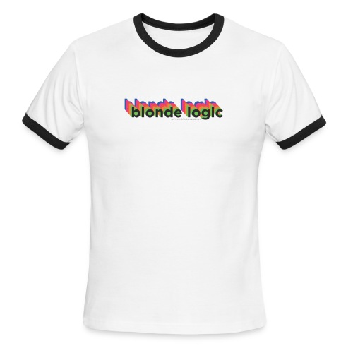 Blonde Logic Retro - Men's Ringer T-Shirt