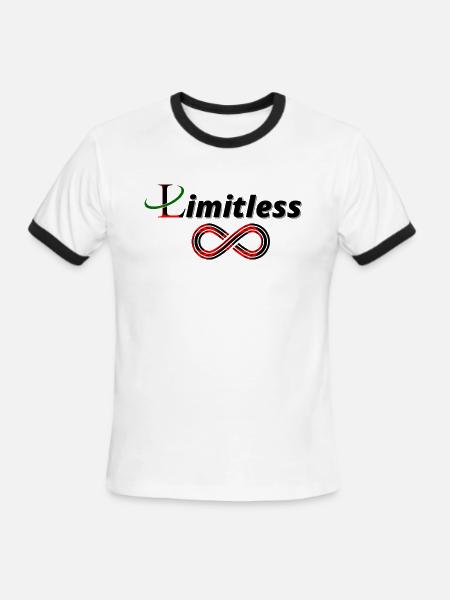Limitless - Men's Ringer T-Shirt - white/black