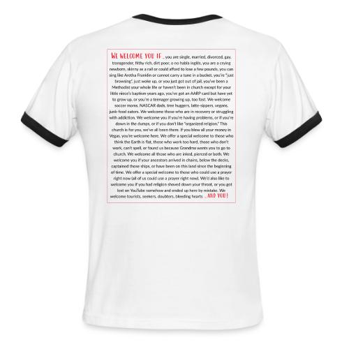 We Welcome You If ... - Men's Ringer T-Shirt