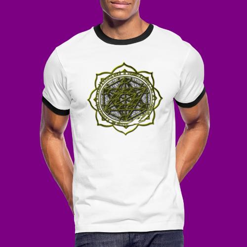 Energy Immersion, Metatron's Cube Flower of Life - Men's Ringer T-Shirt