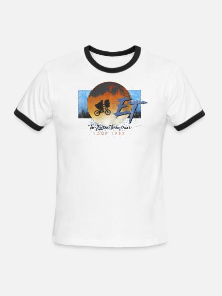 E.T. The Extra-Terrestrial Tour 1982 - Men's Ringer T-Shirt - white/black