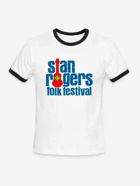 Folk Festival - Men's Ringer T-Shirt - white/black