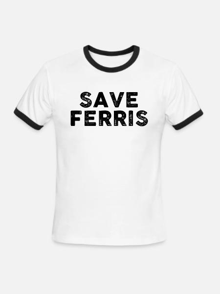 Save Ferris - Men's Ringer T-Shirt - white/black