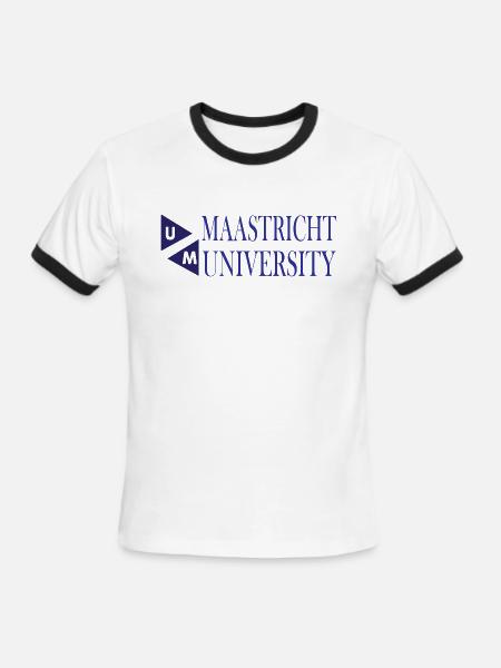 maastricht university - Men's Ringer T-Shirt - white/black