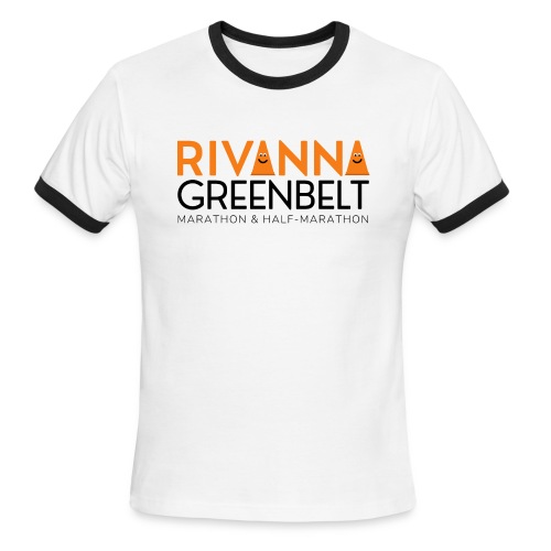 RIVANNA GREENBELT (orange/black) - Men's Ringer T-Shirt