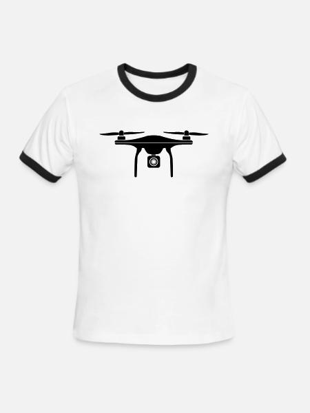 Drone - Men's Ringer T-Shirt - white/black