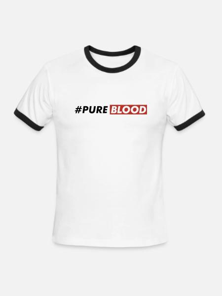 Pure Bloods - Men's Ringer T-Shirt - white/black