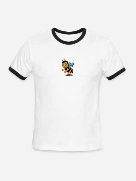 Cartoon - Men's Ringer T-Shirt - white/black