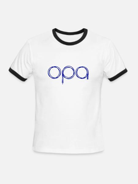 OPA - Men's Ringer T-Shirt - white/black