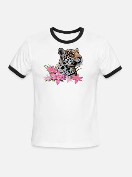 Jaguar - Men's Ringer T-Shirt - white/black