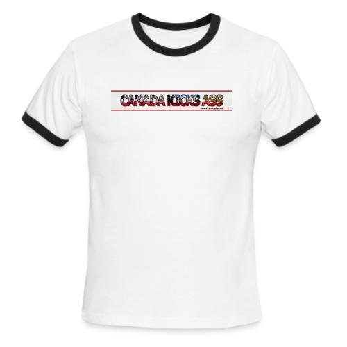 Canada Kicks Ass Images - Men's Ringer T-Shirt