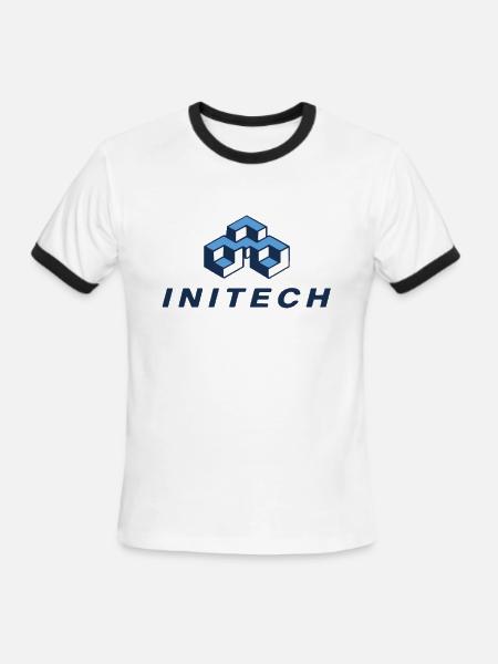 Office Space: Intech - Men's Ringer T-Shirt - white/black