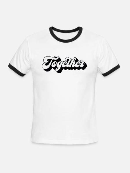 Together - Men's Ringer T-Shirt - white/black