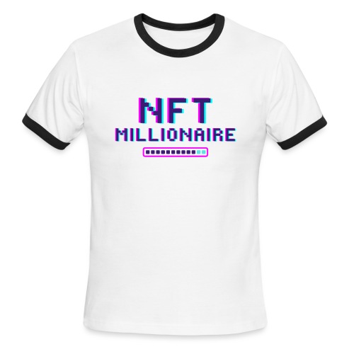 NFT Millionaire Loading in the making - Men's Ringer T-Shirt