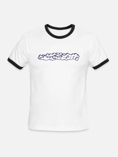 Soap Bubbles - Men's Ringer T-Shirt - white/black