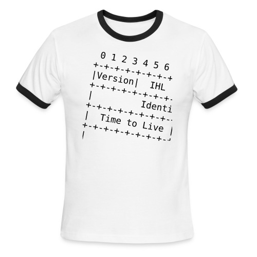 IPv4 Header - Men's Ringer T-Shirt