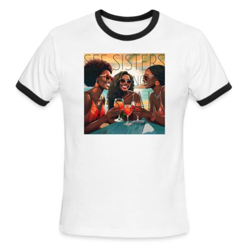 Mrs. S' GGG Retreat_Sisters Sipping Sangrias - Men's Ringer T-Shirt