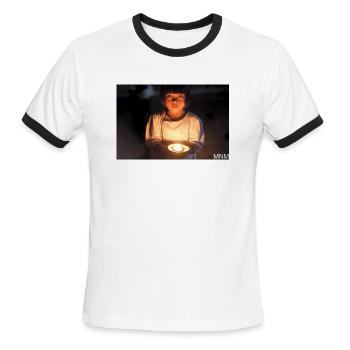 IMG 2409 - Men's Ringer T-Shirt - white/black - Front - Jackson (183cm)