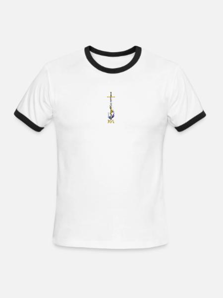 Kryst Ascension - Men's Ringer T-Shirt - white/black