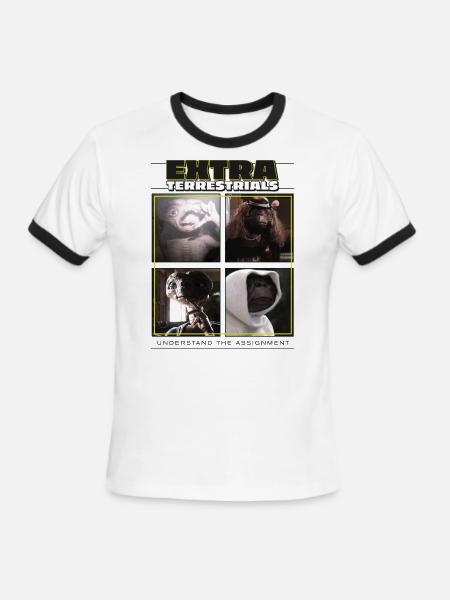 E.T. Understand The Assignment Meme - Men's Ringer T-Shirt - white/black