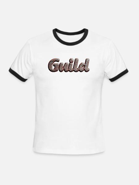 Guild Guitars Rusty - Men's Ringer T-Shirt - white/black