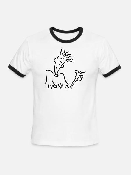 fido dido - Men's Ringer T-Shirt - white/black