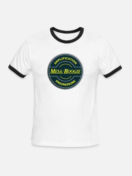 mesa yellow - Men's Ringer T-Shirt - white/black