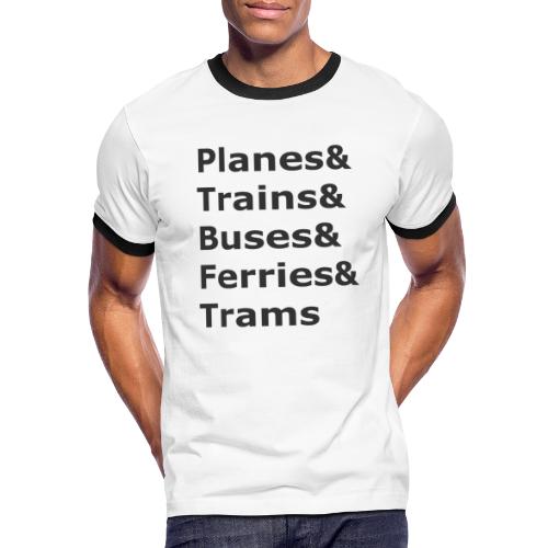 & Transportation - Dark Lettering - Men's Ringer T-Shirt
