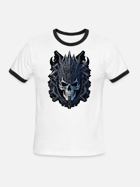 cyborg 92 - Men's Ringer T-Shirt - white/black