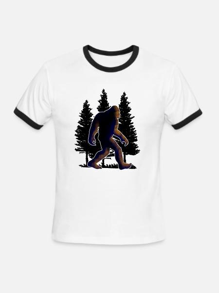 Big foot, Bigfoot - Men's Ringer T-Shirt - white/black