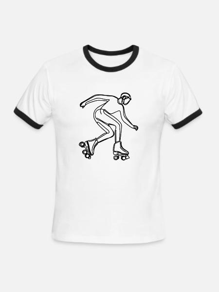 Farming ECG - Men's Ringer T-Shirt - white/black