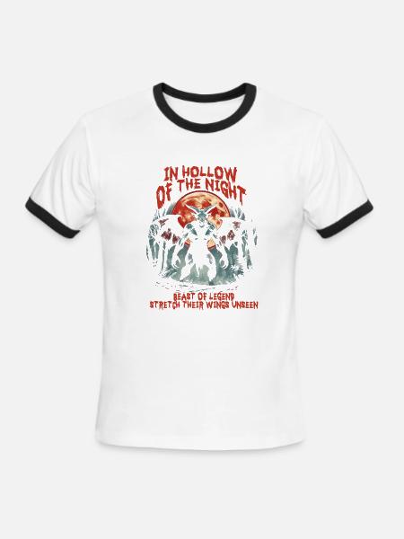 Jersey Devil Creature Mythological Creatures - Men's Ringer T-Shirt - white/black