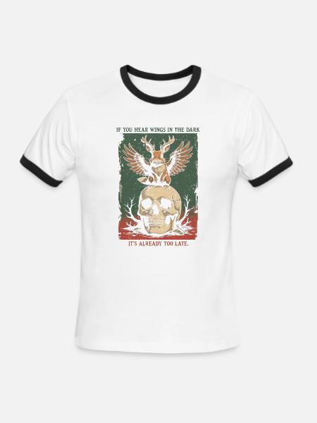 Wolpertinger Creature Mythological Creatures - Men's Ringer T-Shirt - white/black
