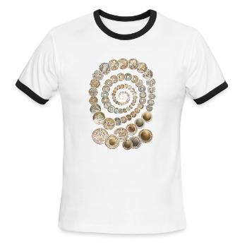 Coin collector Numismatist - Men's Ringer T-Shirt - white/black - Front - Jackson (183cm)