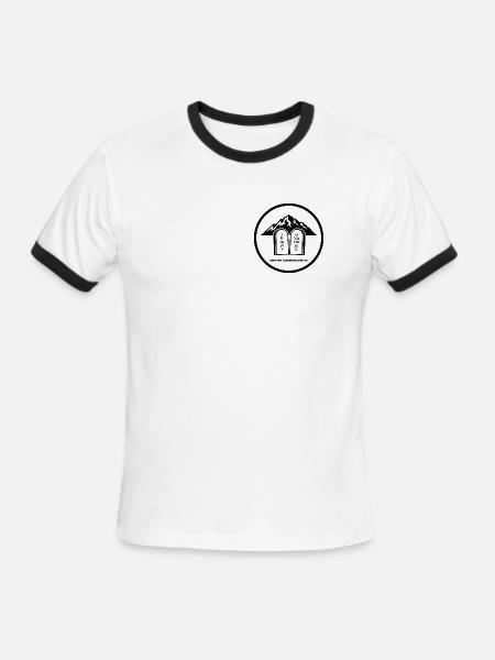 Keep My Commandments - Men's Ringer T-Shirt - white/black