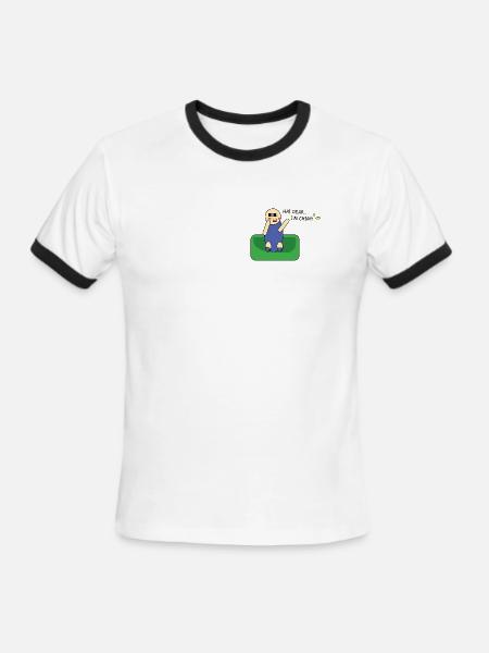 Chimy: Pure Emotions Collection - Men's Ringer T-Shirt - white/black