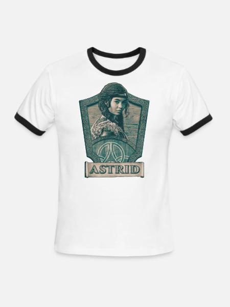 How to Train Your Dragon Astrid - Men's Ringer T-Shirt - white/black