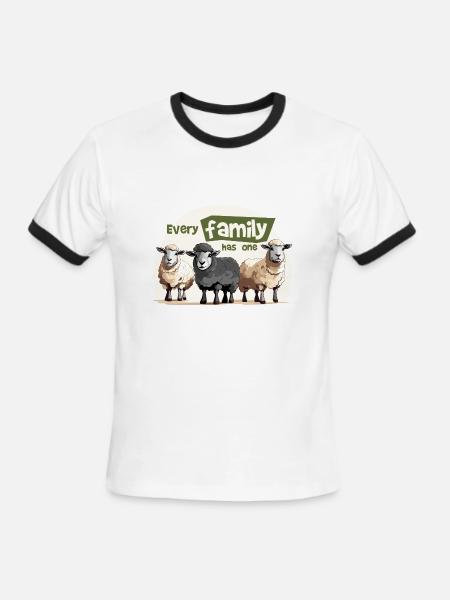 Every family has one. - Men's Ringer T-Shirt - white/black